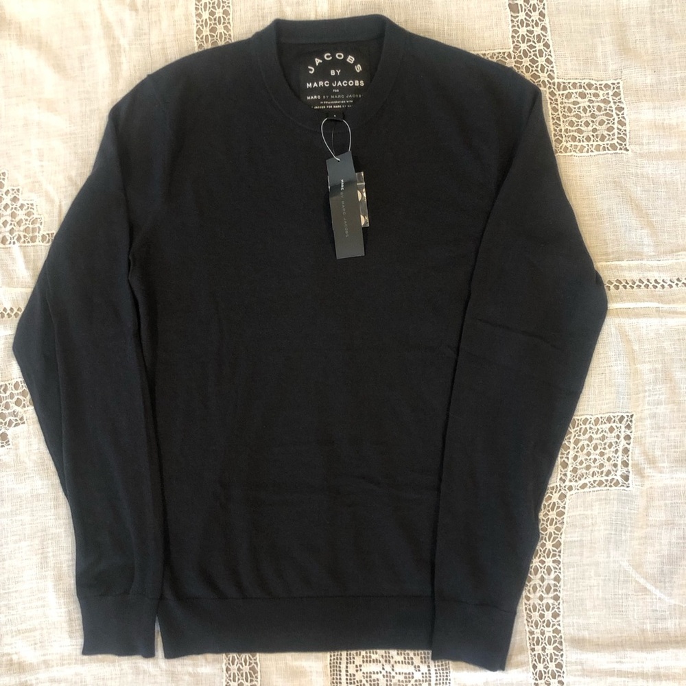 Marc by Marc Jacobs Black Cashmere Crew Neck Sweater NWT size Small